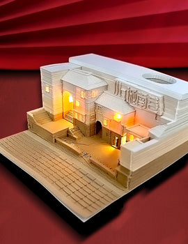 Paper House With Lights 3D Memo Pad