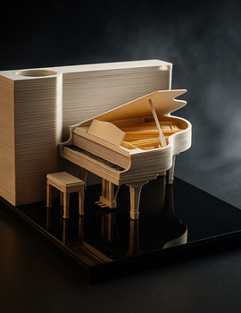 Piano 3D Memo Pad