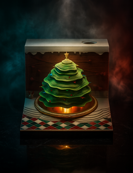 Christmas tree 3D Memo Pad (2026 Calendar)