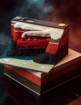 Christmas Train 3D Memo Pad