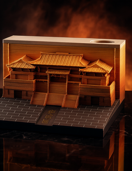 East Asian Temple 3D Memo Pad