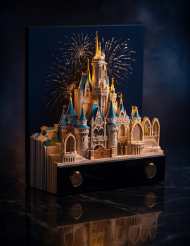 Fireworks Castle 3D Memo Pad (2026 Calendar)
