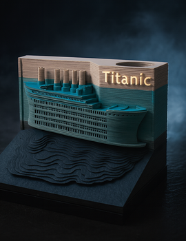 Titanic 3D Memo Pad (2026 Calendar)