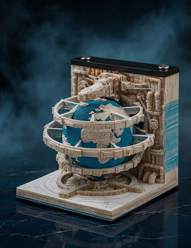 Earth Calendar 3D Memo Pad (2026 Calendar)