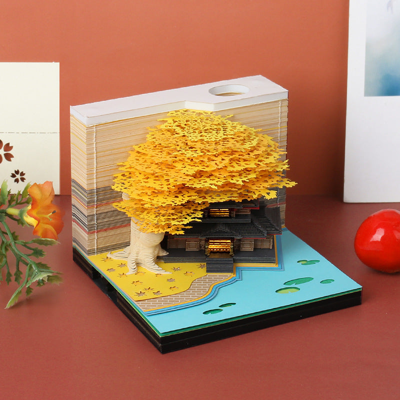 Tree of Life House 3D Memo Pad