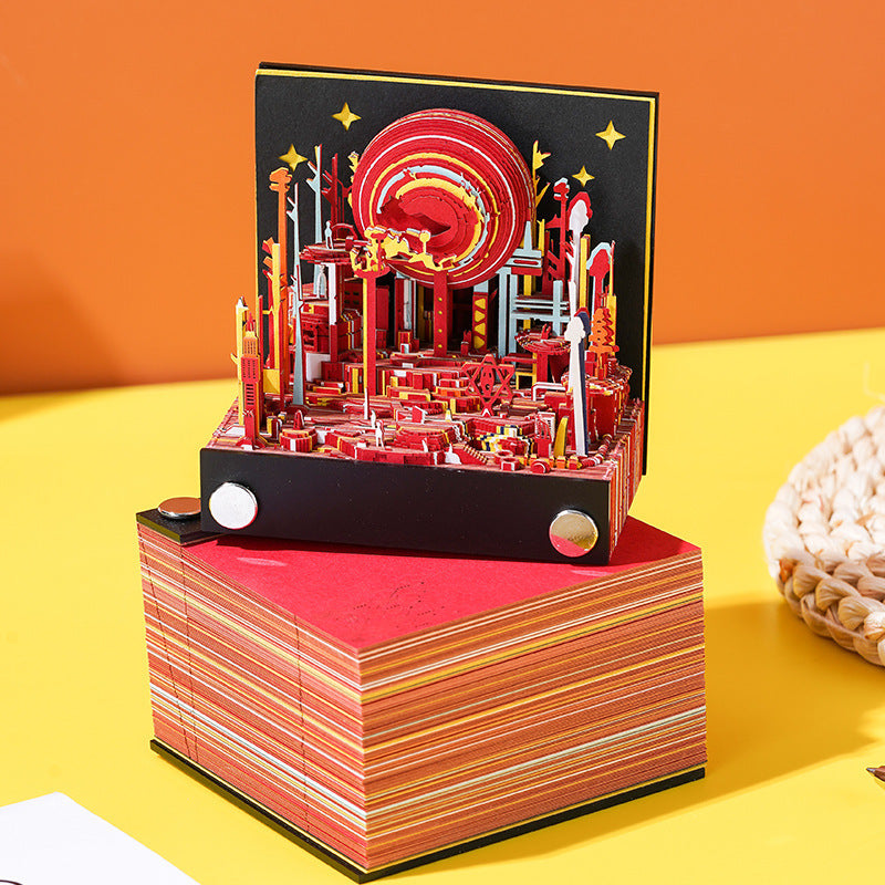 Decoration Amusement Park 3D Memo Pad
