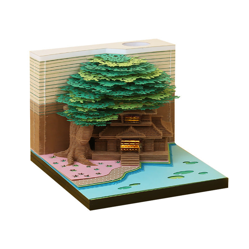 Tree of Life House 3D Memo Pad