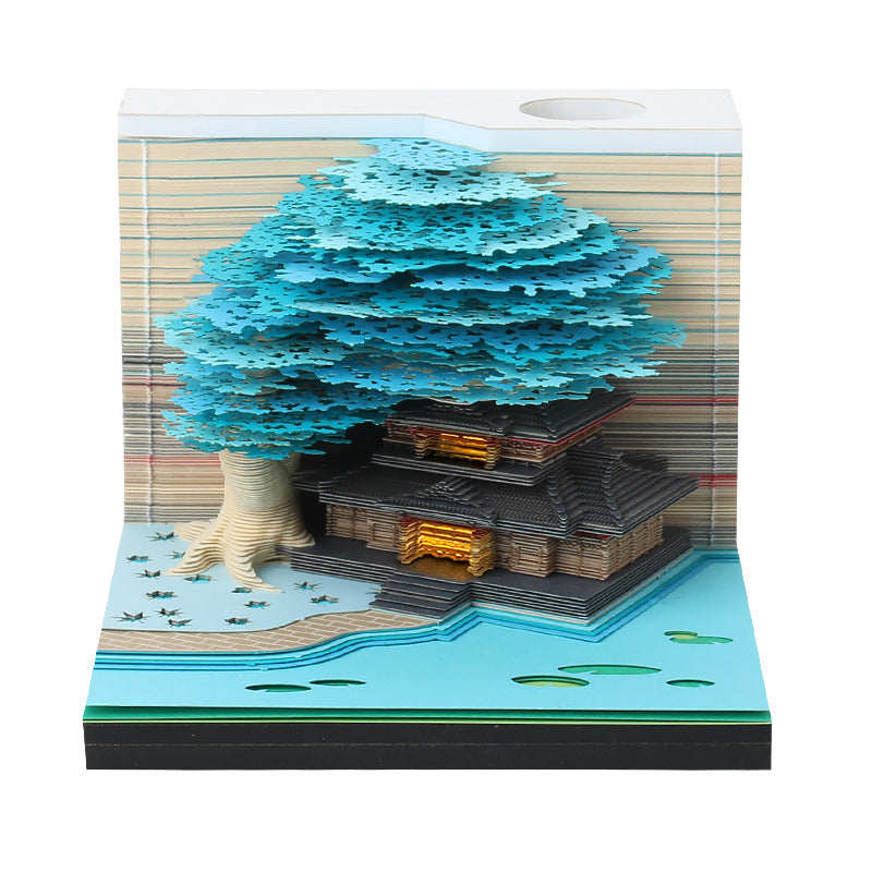 Tree of Life House 3D Memo Pad