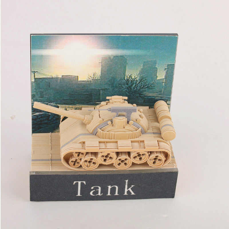 Gradient Tank 3D Memo Pad