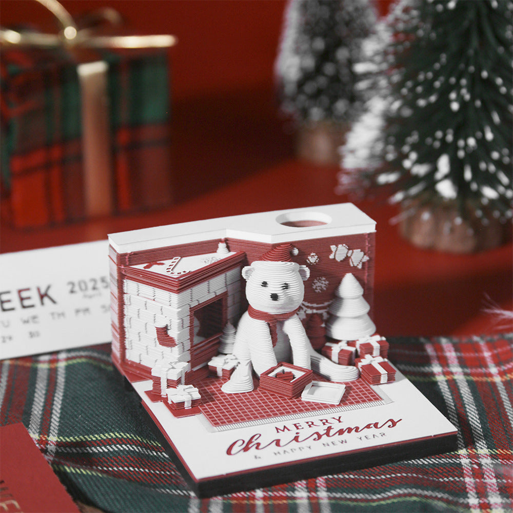 Christmas Gift  3D Memo Pad (2026 Calendar)