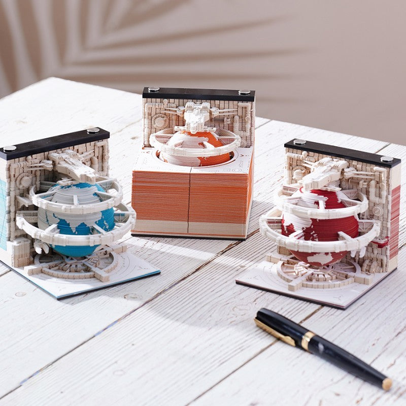 Earth Calendar 3D Memo Pad (2026 Calendar)