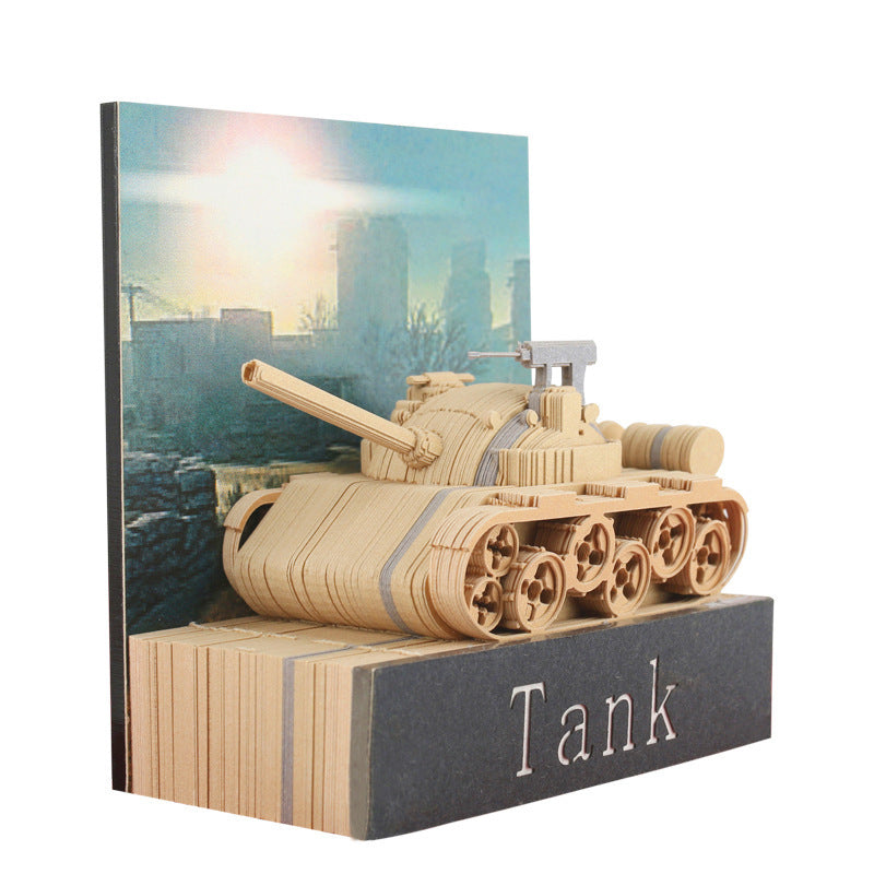 Gradient Tank 3D Memo Pad