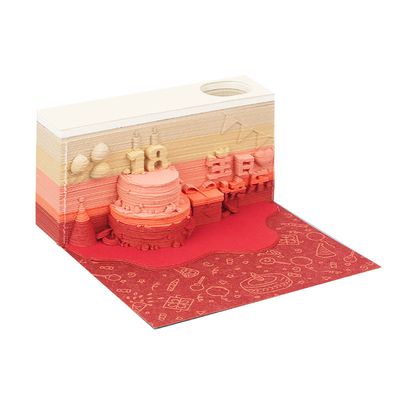 Happy Birthday 3D Memo Pad