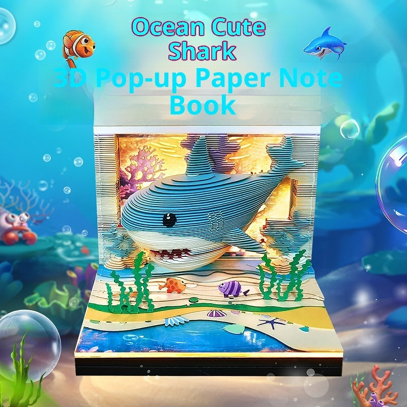 Creative Shark Paper 3D Memo Pad