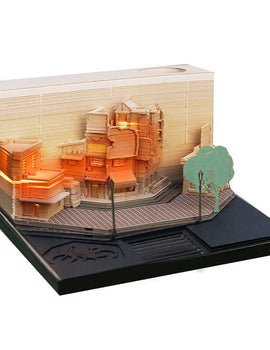 City with lights 3D Memo Pad (2026 Calendar)