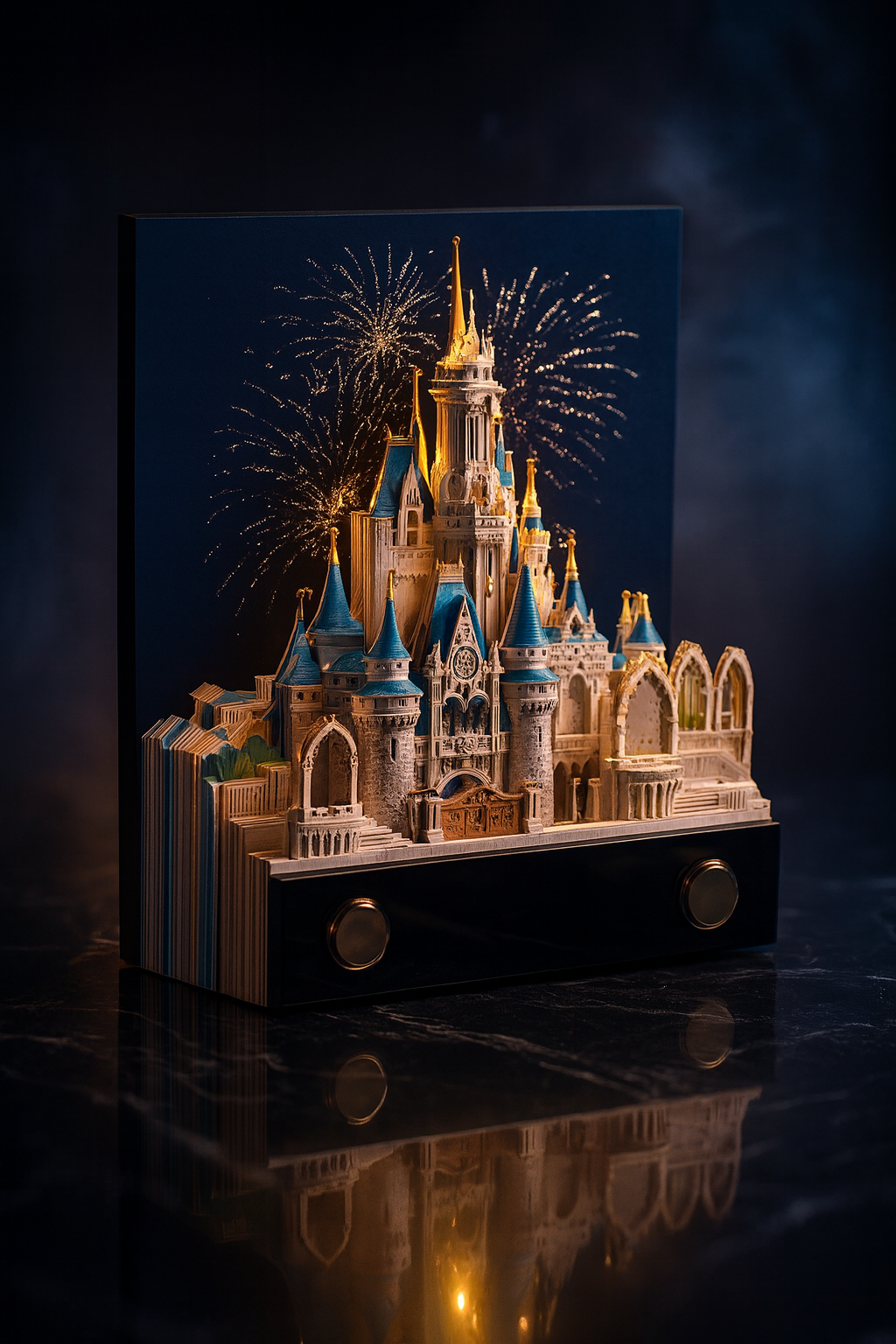 Fireworks Castle 3D Memo Pad (2026 Calendar)