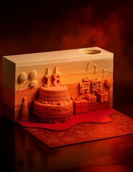 Happy Birthday 3D Memo Pad