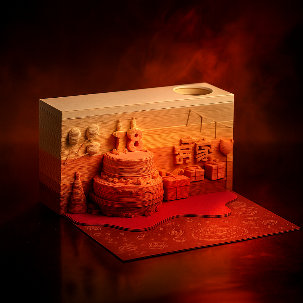 Happy Birthday 3D Memo Pad