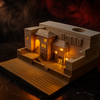 Paper House With Lights 3D Memo Pad