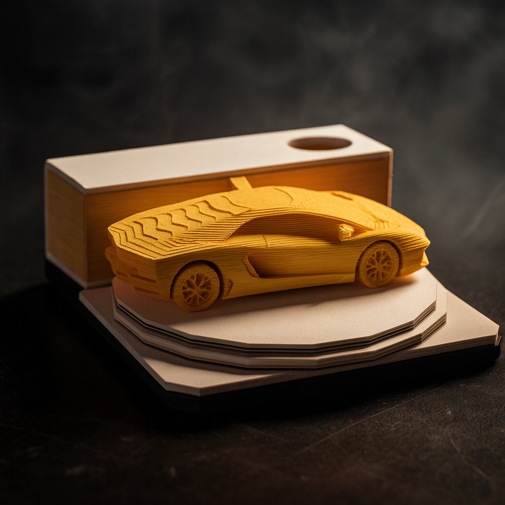 Lamborghini Tree 3D Memo Pad