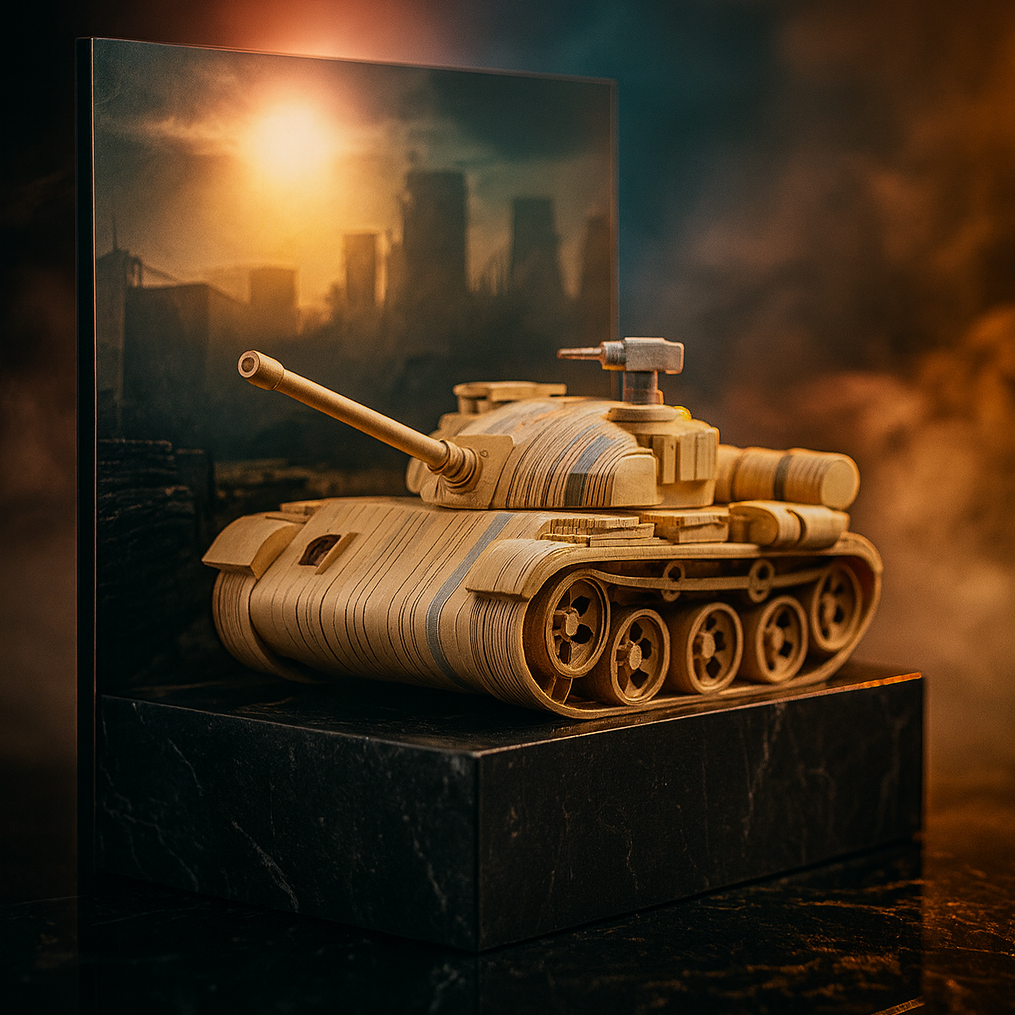 Gradient Tank 3D Memo Pad