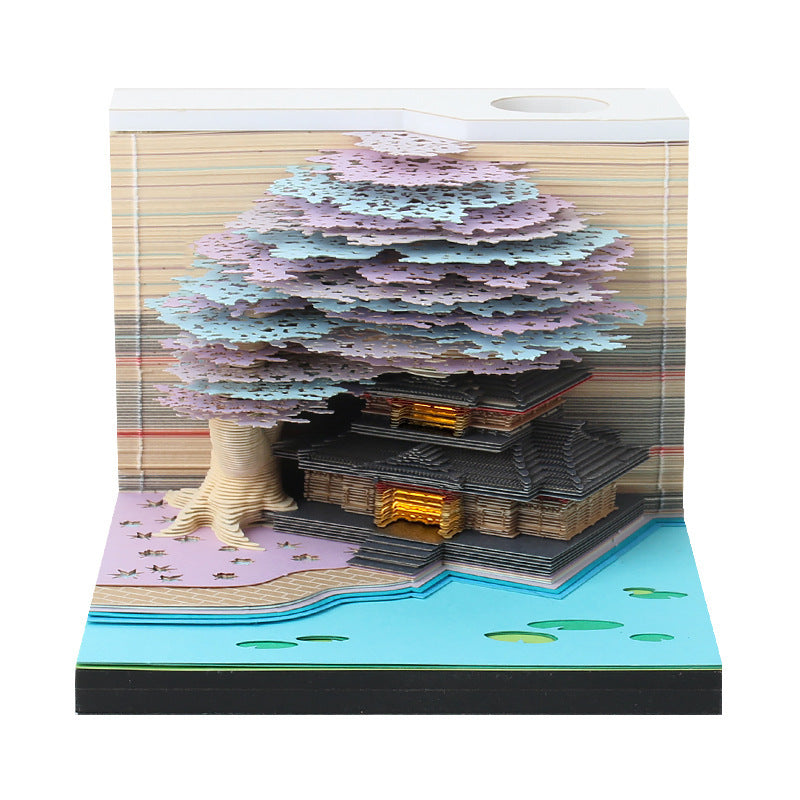 Tree of Life House 3D Memo Pad