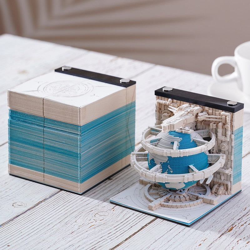 Earth Calendar 3D Memo Pad (2026 Calendar)