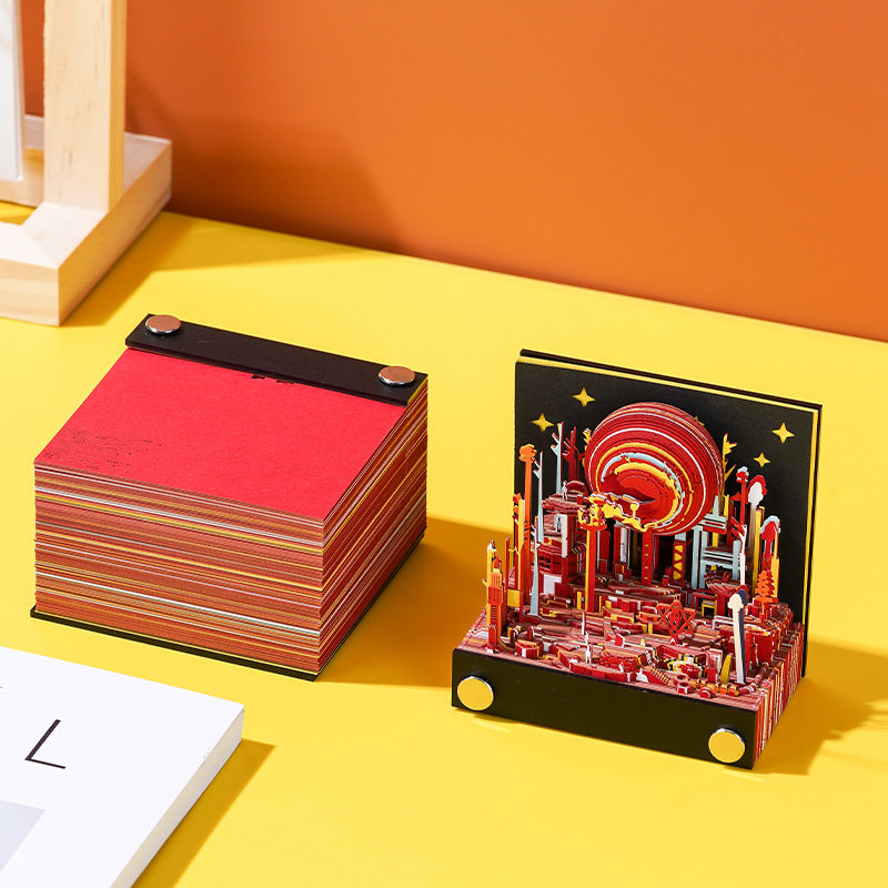 Decoration Amusement Park 3D Memo Pad