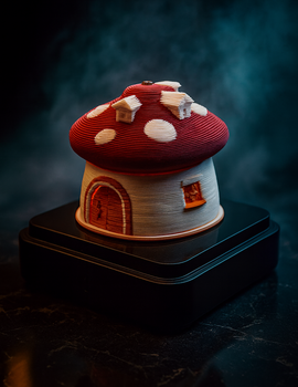 Mushroom House 3D Memo Pad