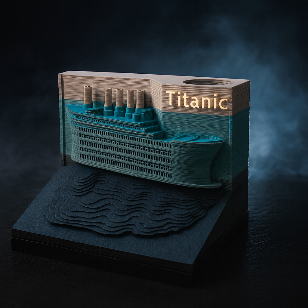 Titanic 3D Memo Pad (2026 Calendar)