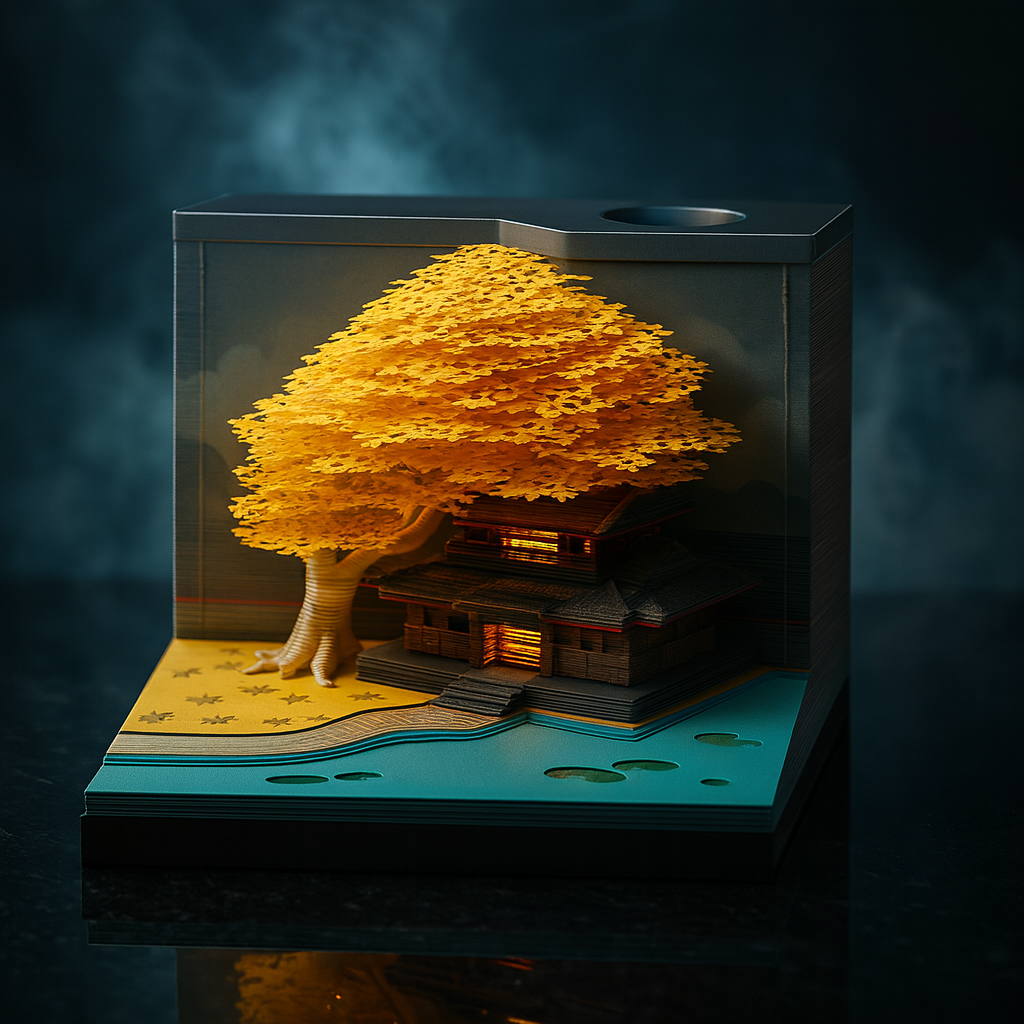 Tree of Life House 3D Memo Pad