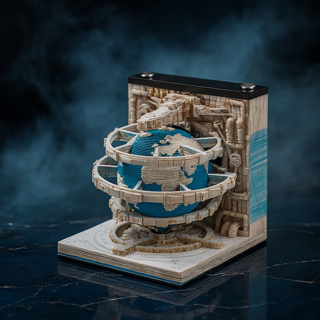 Earth Calendar 3D Memo Pad (2026 Calendar)