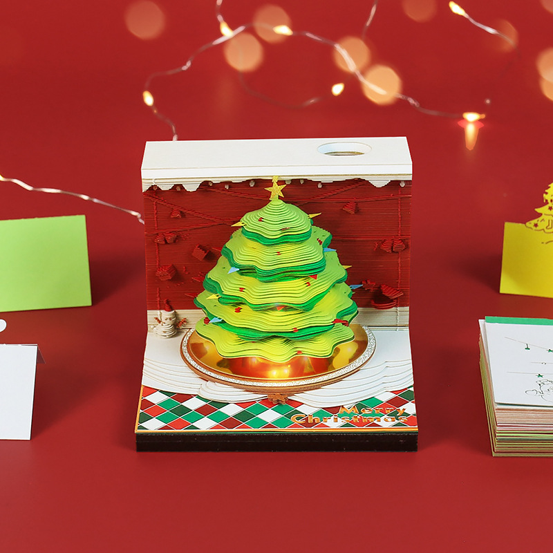Evergreen Desk – Christmas Tree 3D Memo Pad - Image 5